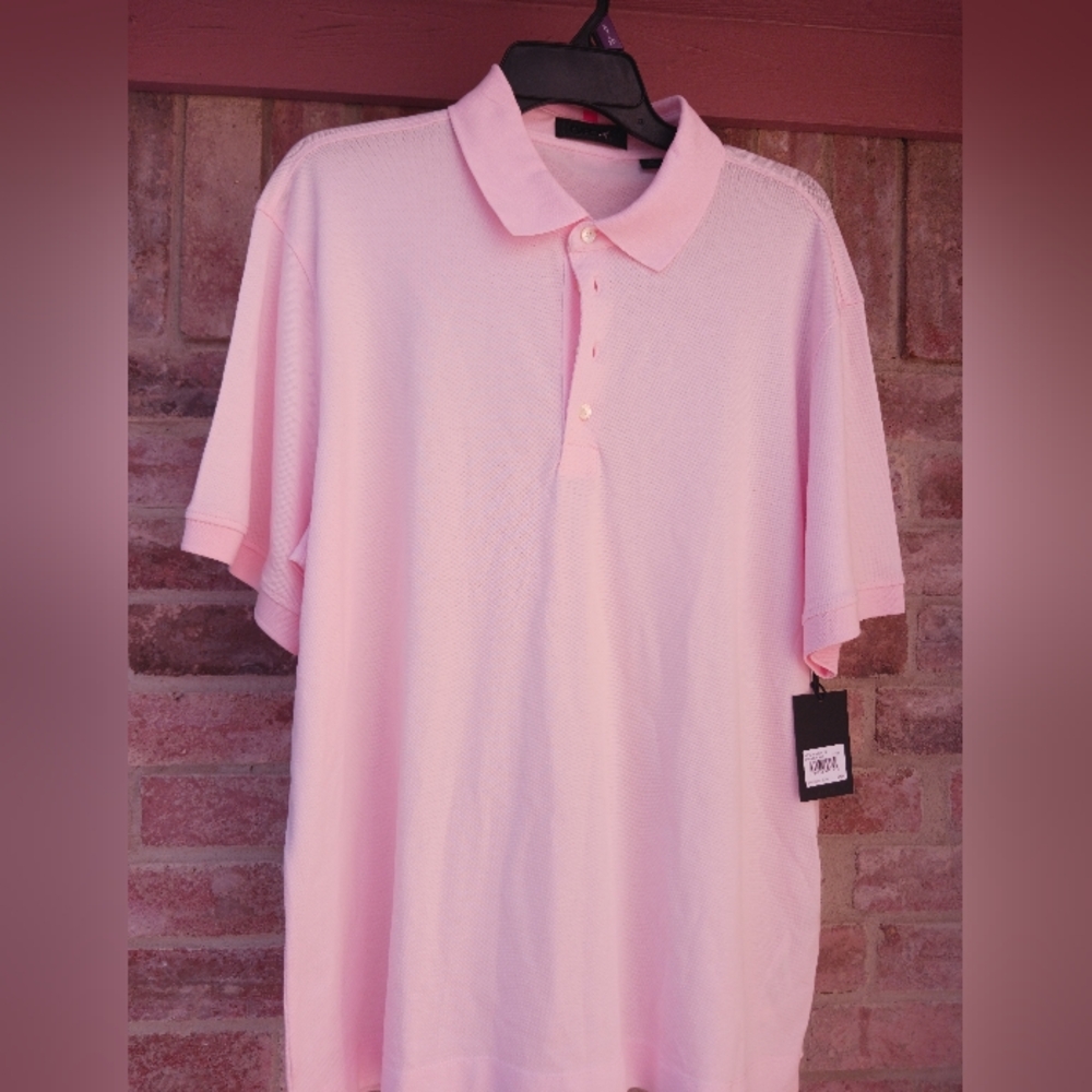 Men's G/FORE Pink Polo Shirt